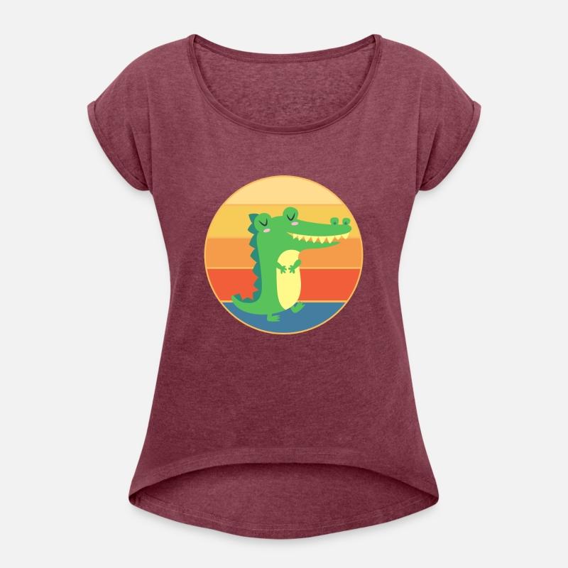 Crocodile Retro Sunset Vintage Wild Animal