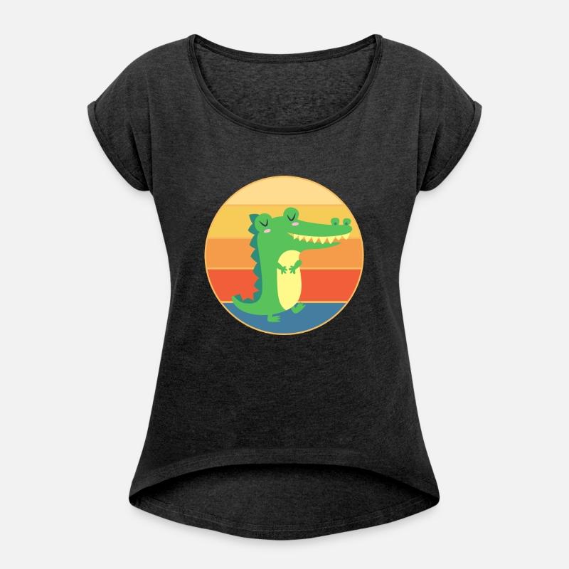 Crocodile Retro Sunset Vintage Wild Animal