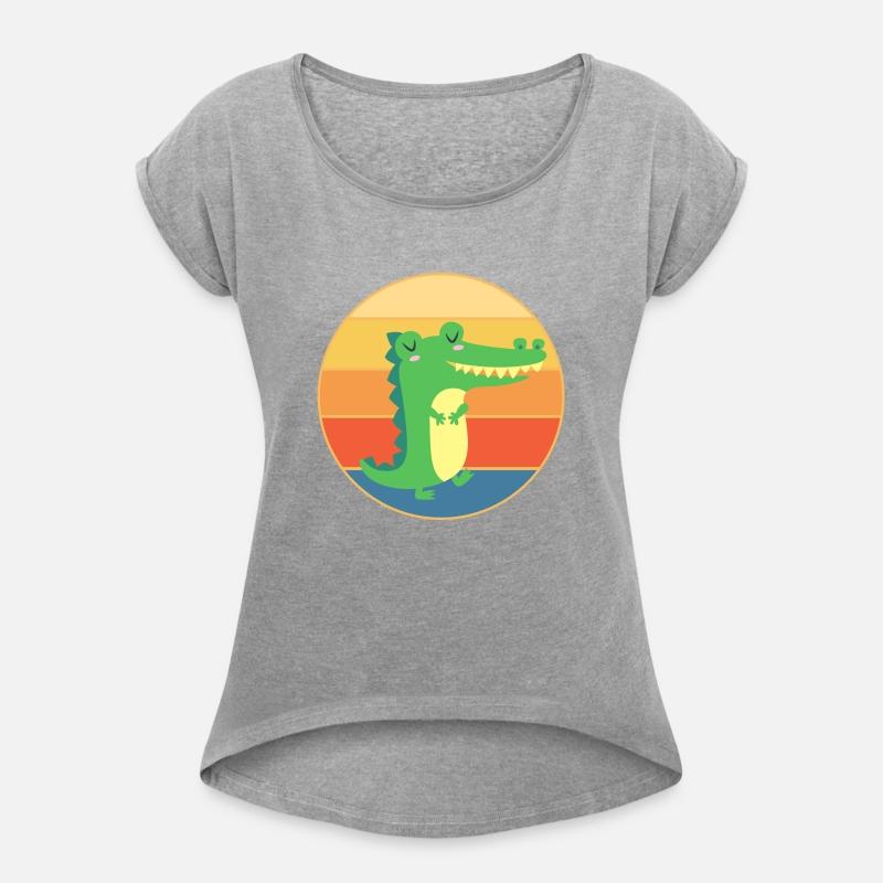 Crocodile Retro Sunset Vintage Wild Animal