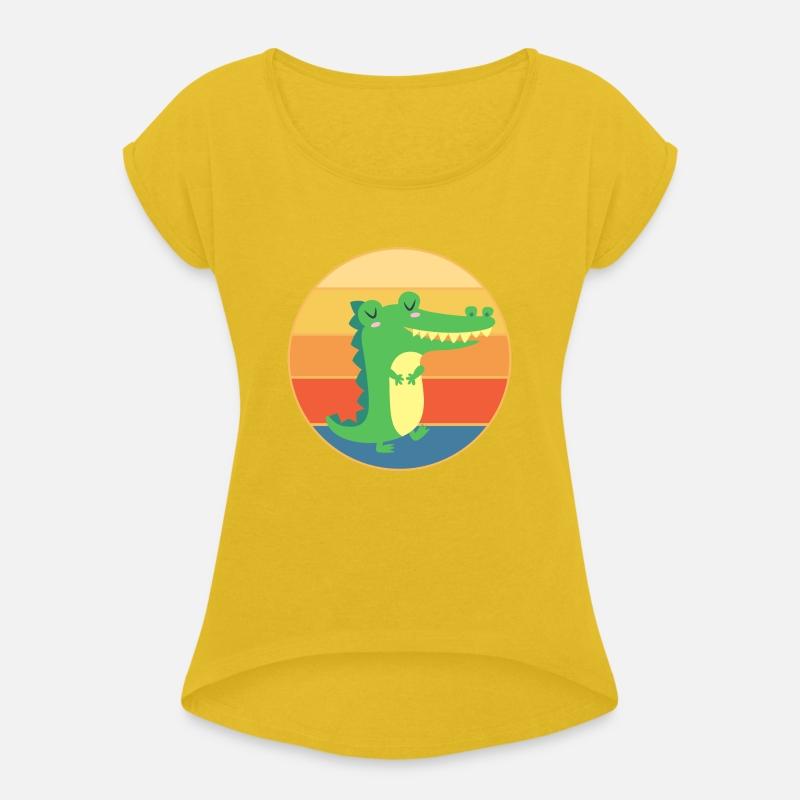 Crocodile Retro Sunset Vintage Wild Animal