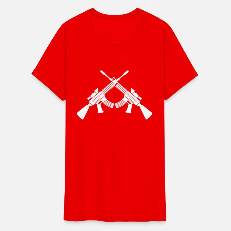 Crossed Guns Military tattoos T shirt design