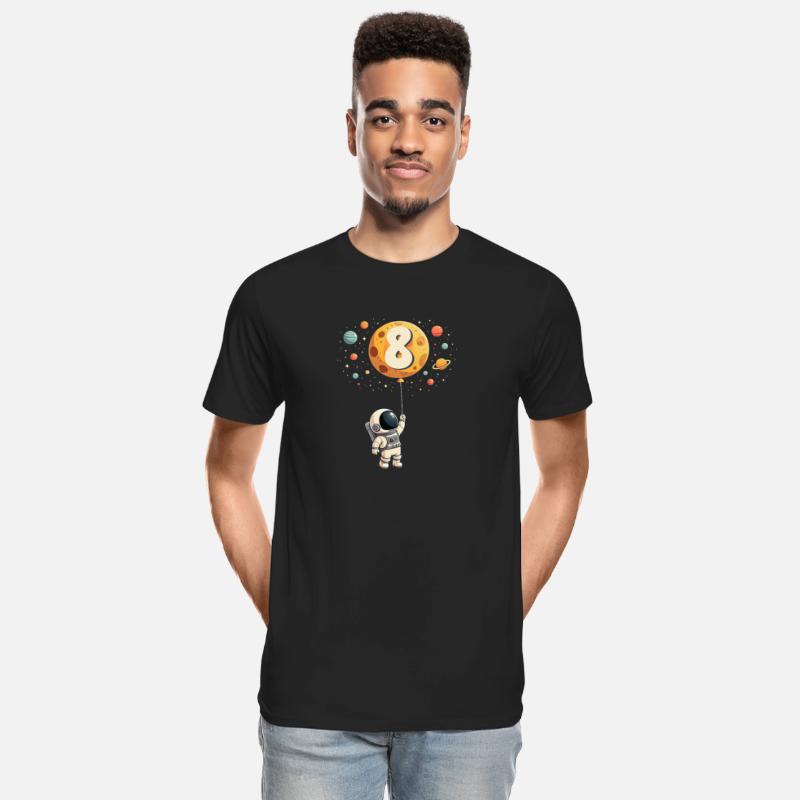 Cute Astronaut 8th Birthday Space Theme