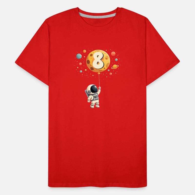 Cute Astronaut 8th Birthday Space Theme