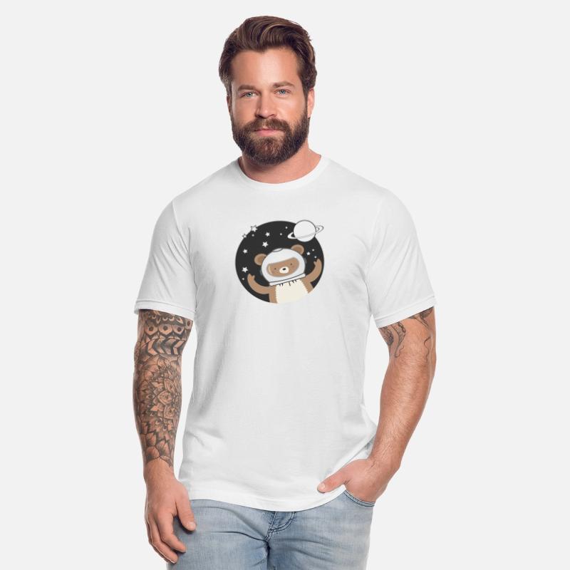 cute astronaut bear in comic style