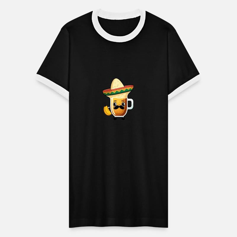 Cute Beer With Mexican Costume Kawaii Glass Of