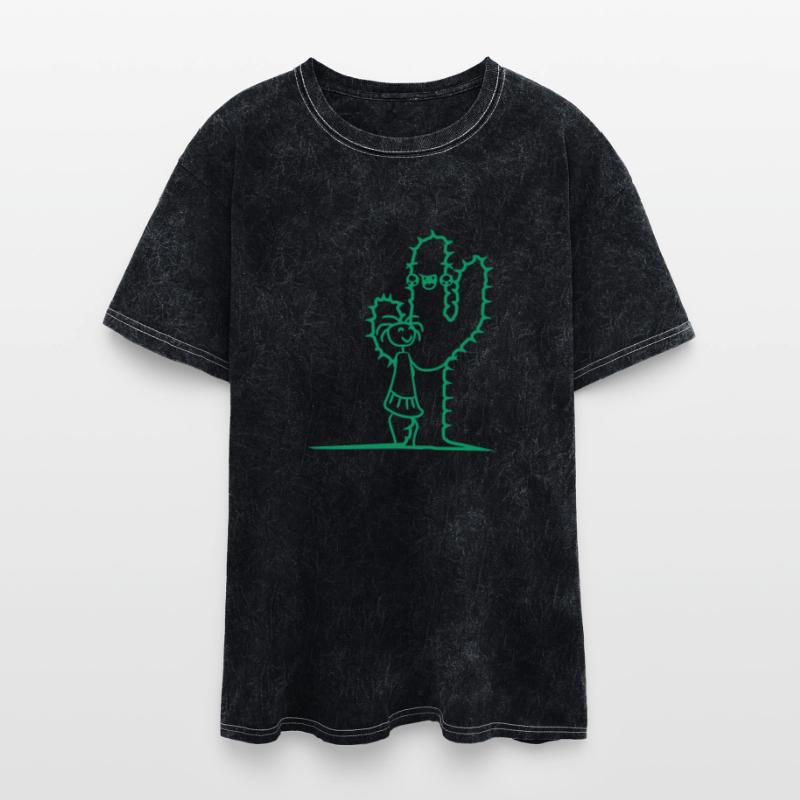 Cute Cactus Hug Girl Cacti Love Sweet Prickly Team