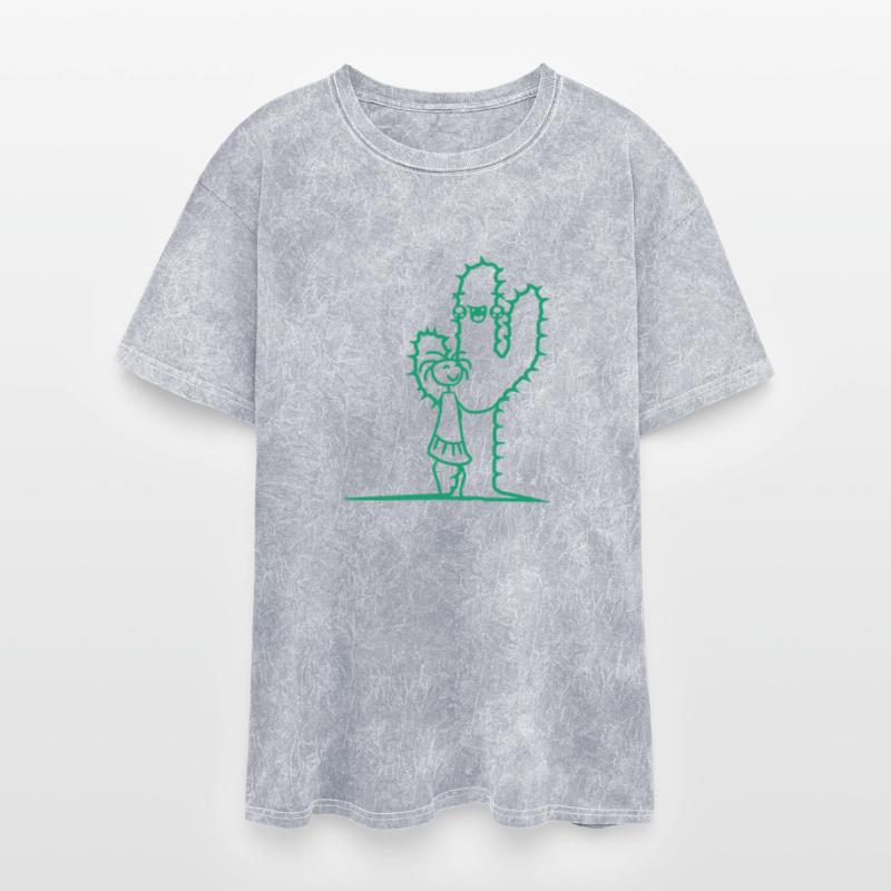Cute Cactus Hug Girl Cacti Love Sweet Prickly Team
