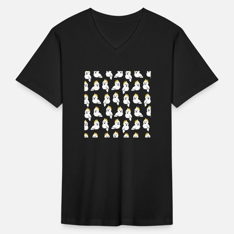 Cute White Cockatoo Pattern blue