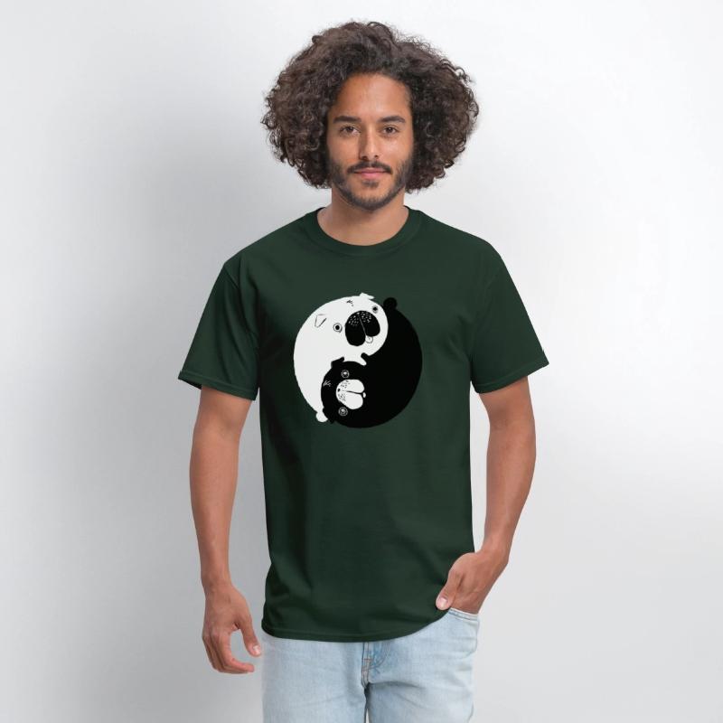 Cute Yin Yang Pugs Dog And Animal Lovers Adorable