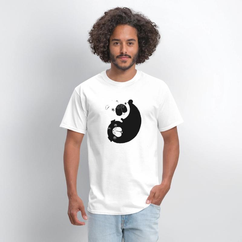 Cute Yin Yang Pugs Dog And Animal Lovers Adorable