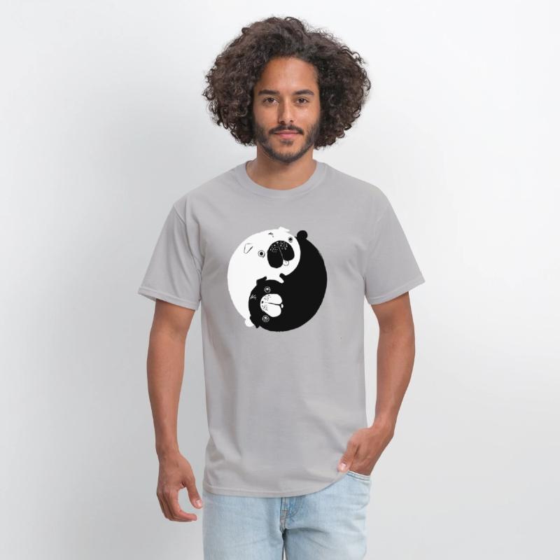 Cute Yin Yang Pugs Dog And Animal Lovers Adorable