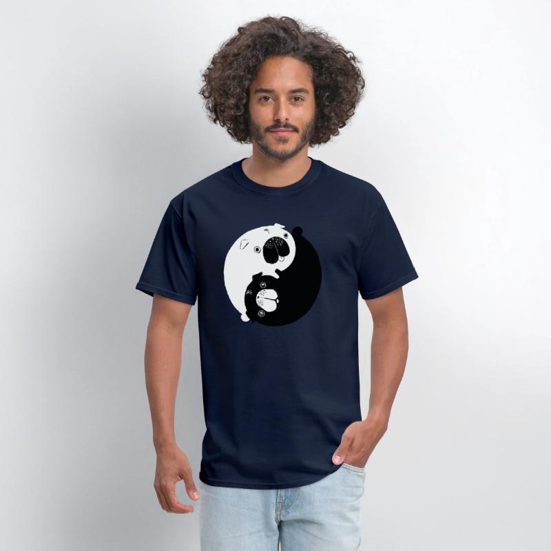 Cute Yin Yang Pugs Dog And Animal Lovers Adorable