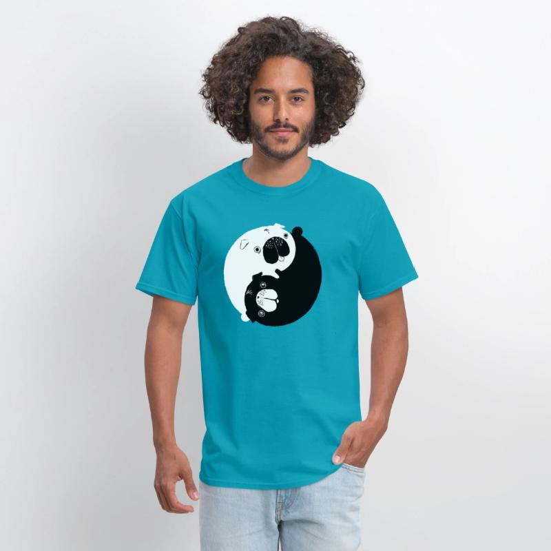 Cute Yin Yang Pugs Dog And Animal Lovers Adorable