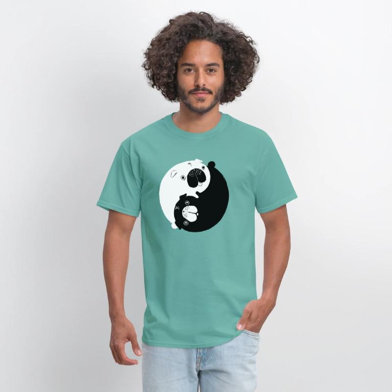 Cute Yin Yang Pugs Dog And Animal Lovers Adorable