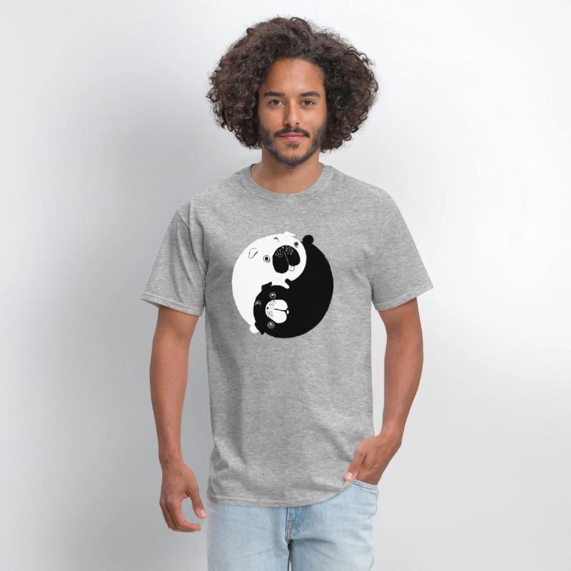 Cute Yin Yang Pugs Dog And Animal Lovers Adorable