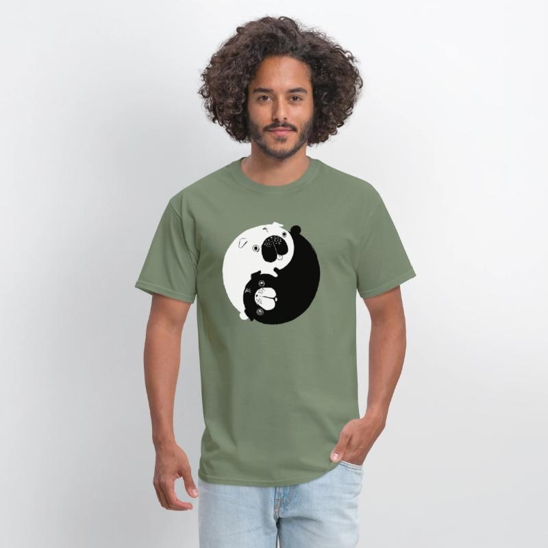 Cute Yin Yang Pugs Dog And Animal Lovers Adorable