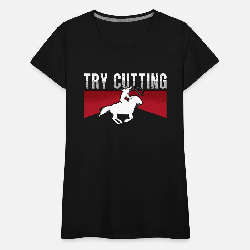 Cutting Horse Try Cutting Western Riding Horseman