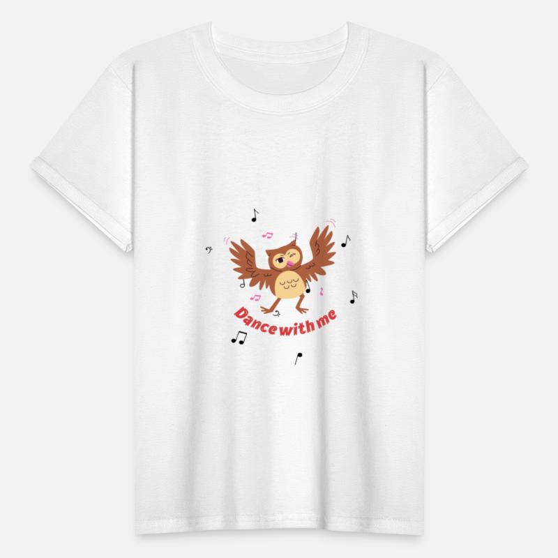 Dancing owl on kids Premium T-Shirt
