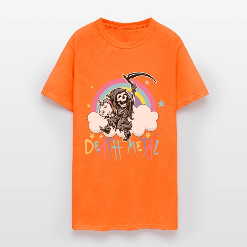 Death Metal Unicorn Grim Reaper Heavy Unicorn