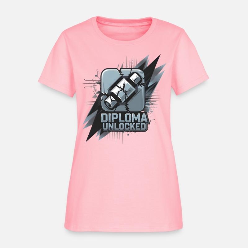 Diploma Unlocked Gamer Style Graduation Shirt
