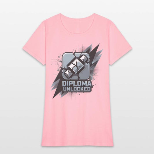 Diploma Unlocked Gamer Style Graduation Shirt