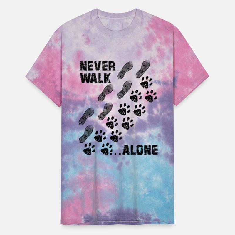 Dog paws shoe print Never Walk Alone dogs