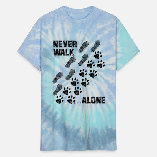 Dog paws shoe print Never Walk Alone dogs
