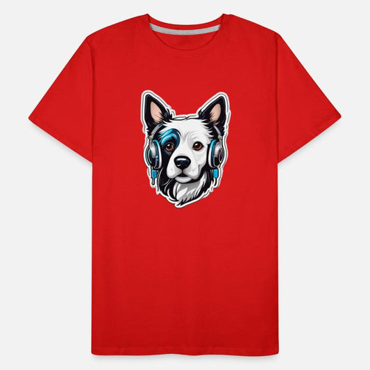 dog with phone for those who love music