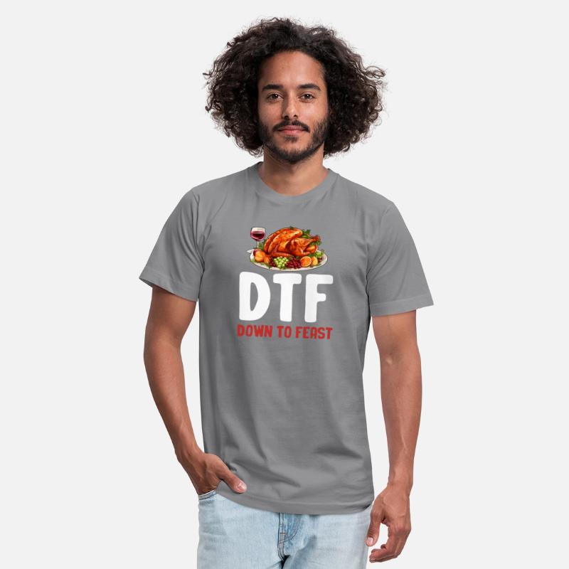 DTF Down To Feast Turkey Chicken Wishbones Gooble
