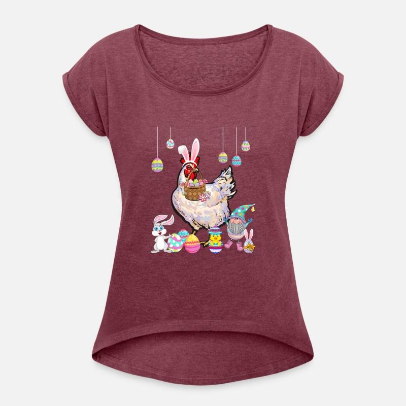 Easter Bunnies Chicken Hunting Eggs Basket With