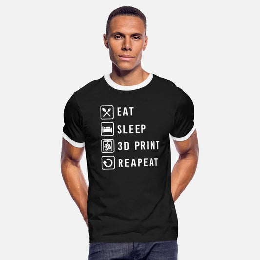 Eat Sleep 3D Print Repeat 3D Printing - Gift Idea