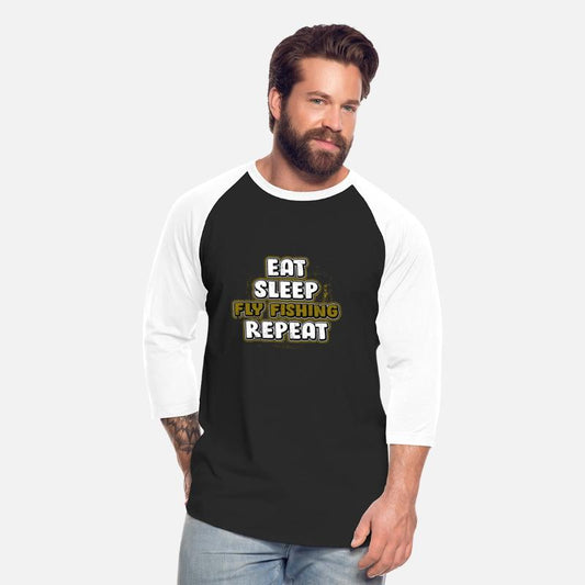 Eat Sleep Fly Fishing Repeat Angling Funny