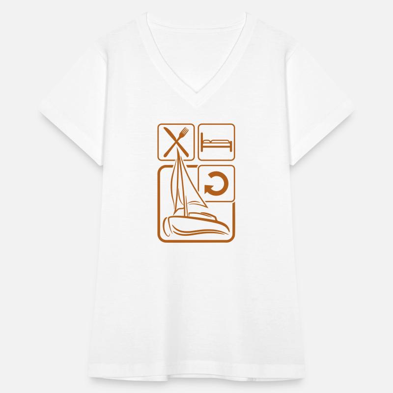 Eat Sleep Sail Repeat Daily Logo Symbols Sailing