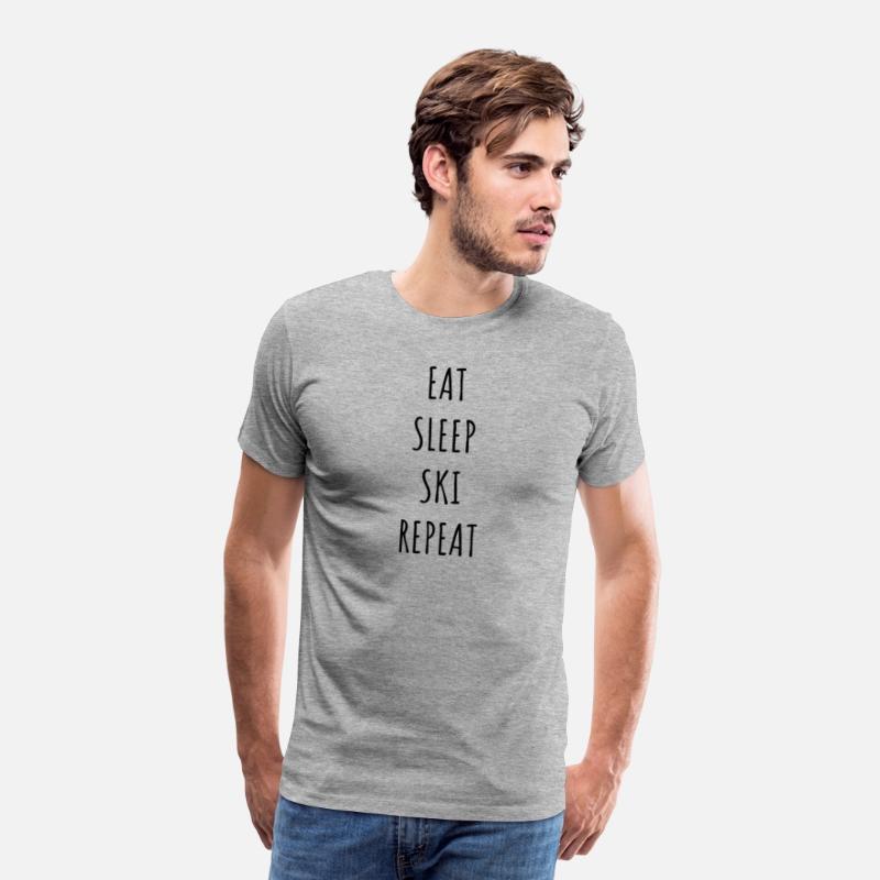 EAT SLEEP SKI REPEAT SHIRT & MERCHANDISE FOR SALE