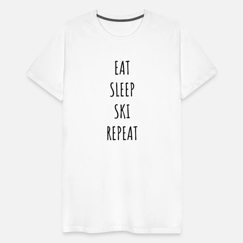 EAT SLEEP SKI REPEAT SHIRT & MERCHANDISE FOR SALE