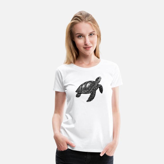 Elegant Swimming Old Water Turtle