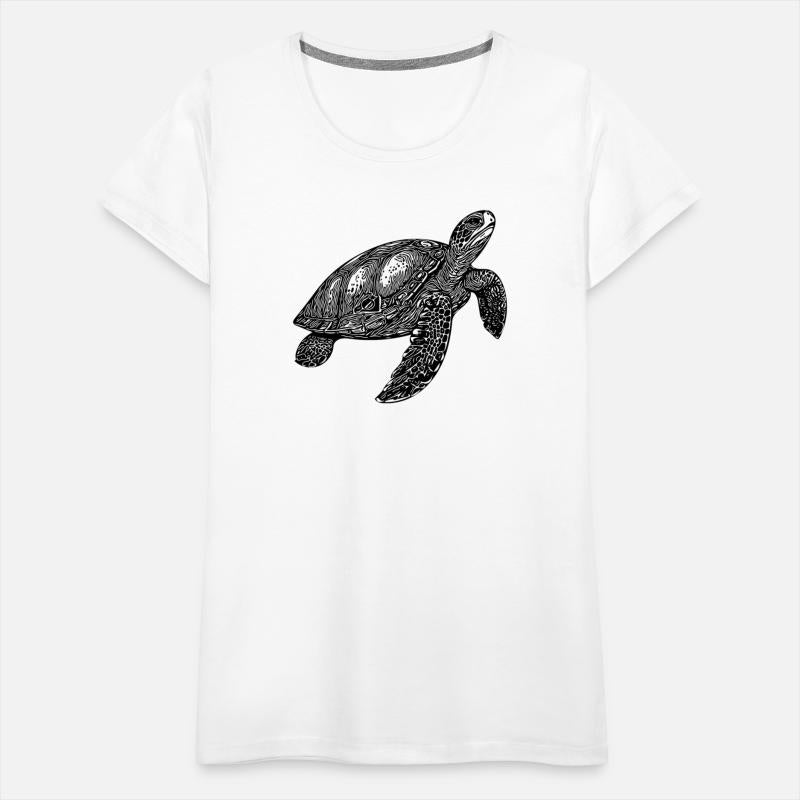 Elegant Swimming Old Water Turtle