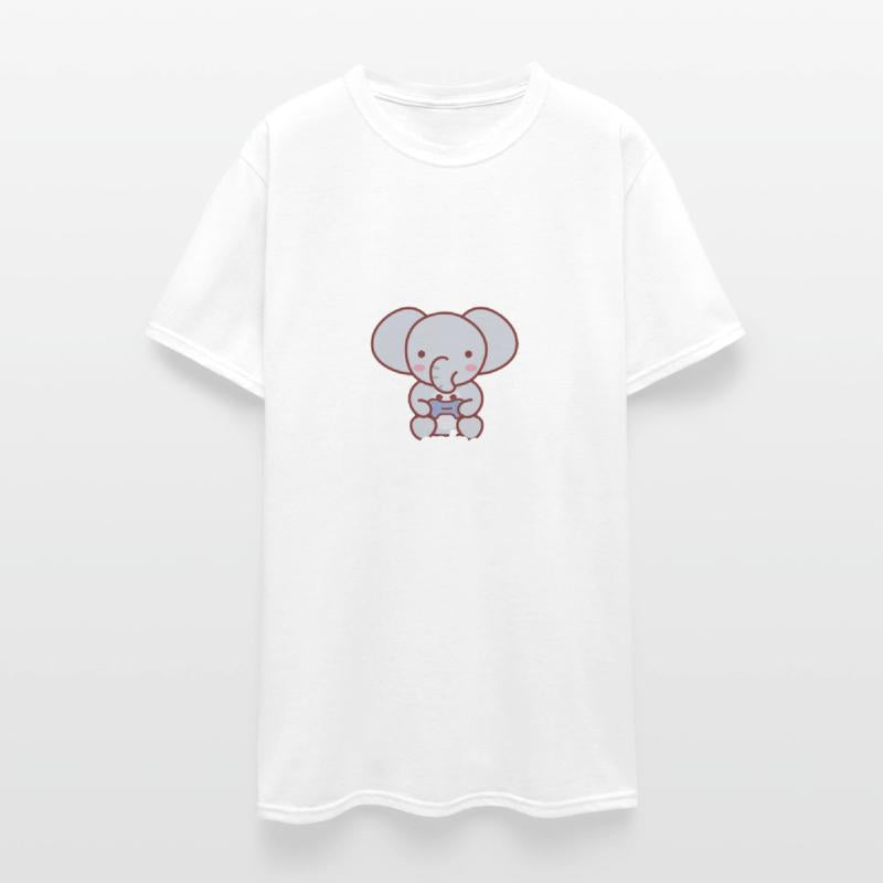 Elephant plays video games