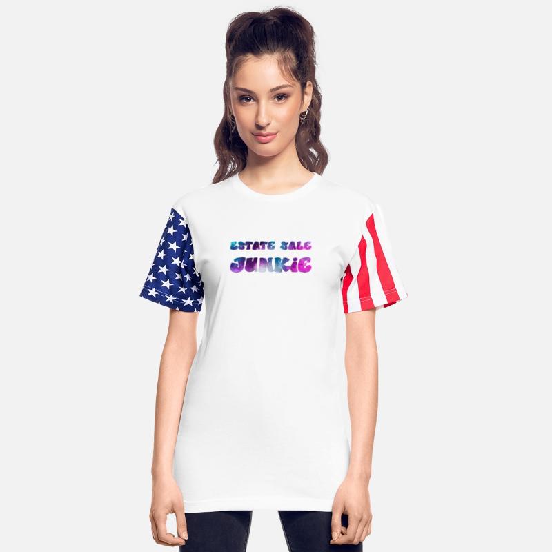 Estate Sale Junkie blue purple watercolor