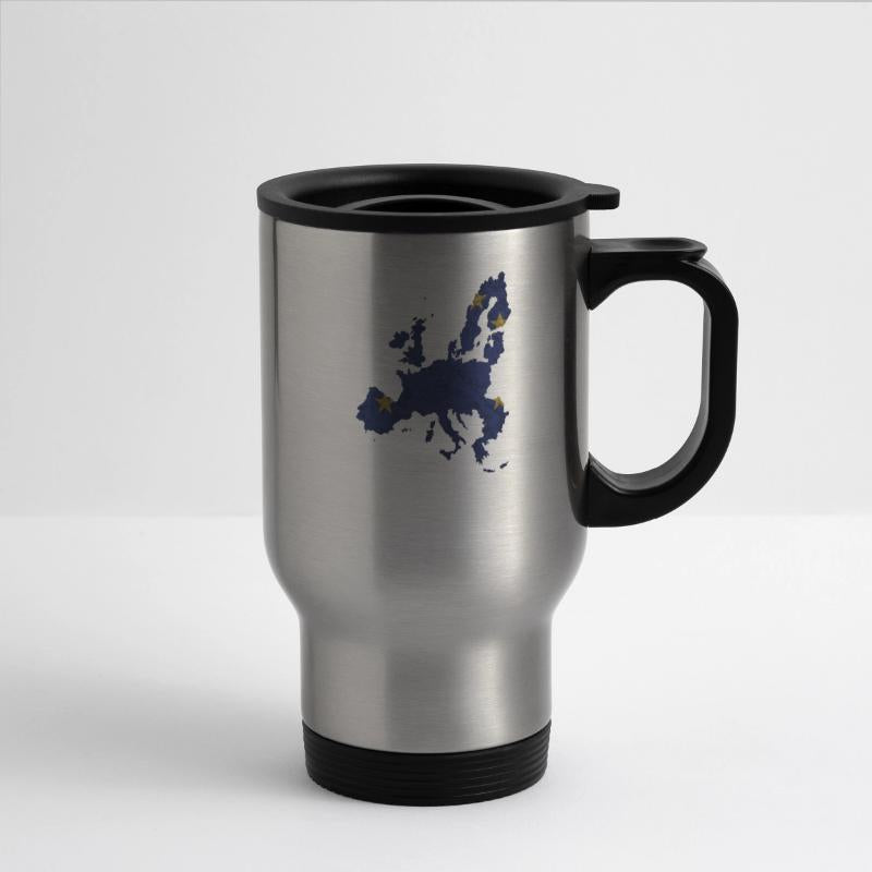 Europe - country border in national flag