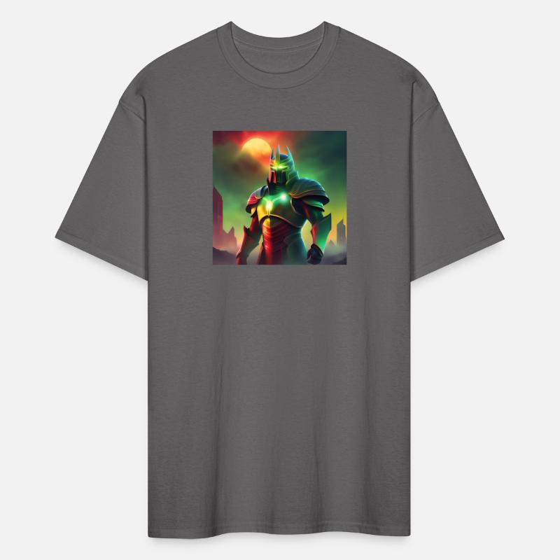 Evil Knight in Green and Red Armor