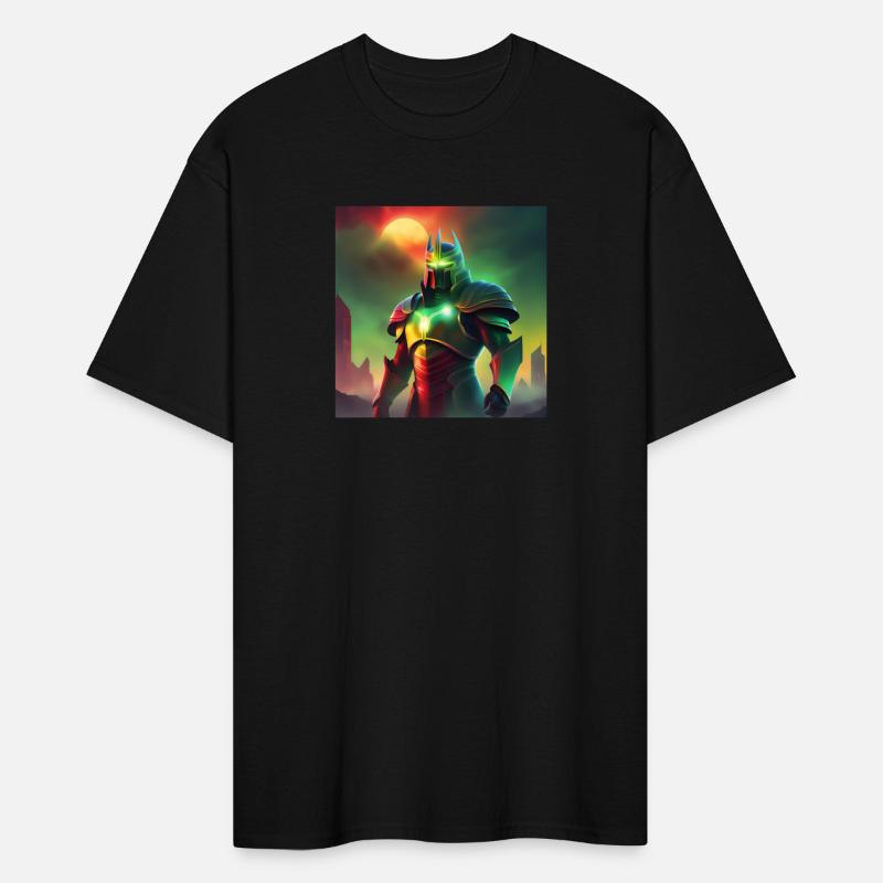 Evil Knight in Green and Red Armor