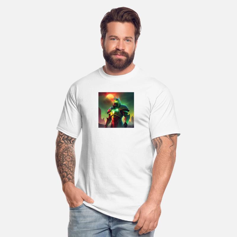 Evil Knight in Green and Red Armor