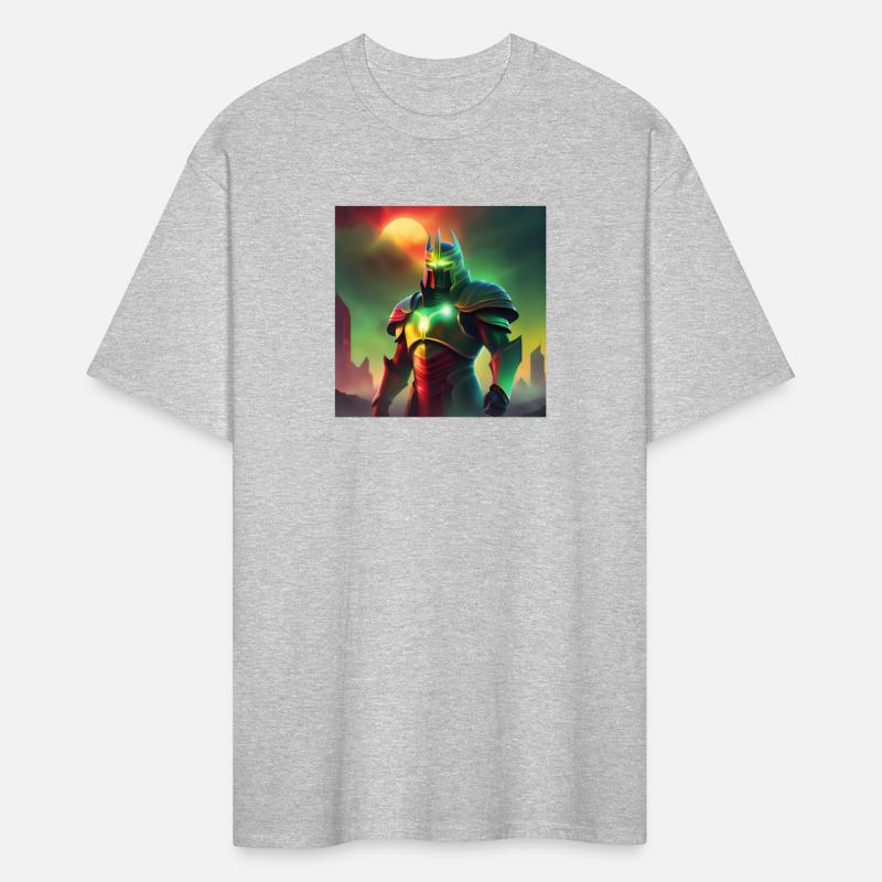 Evil Knight in Green and Red Armor