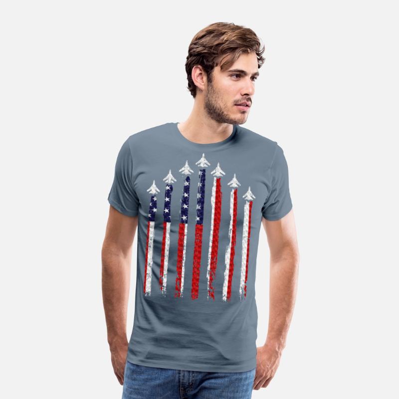 Fighter Jet Airplane USA Flag 4th Of July