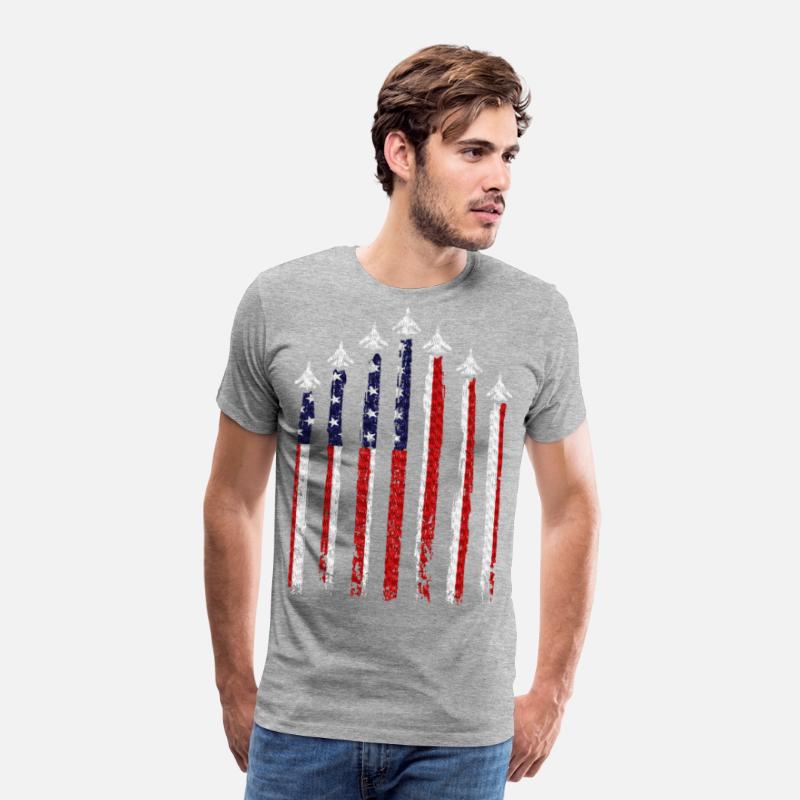 Fighter Jet Airplane USA Flag 4th Of July