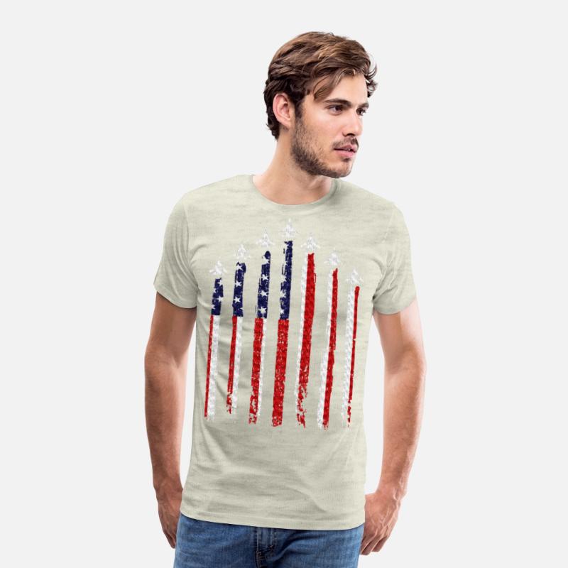 Fighter Jet Airplane USA Flag 4th Of July