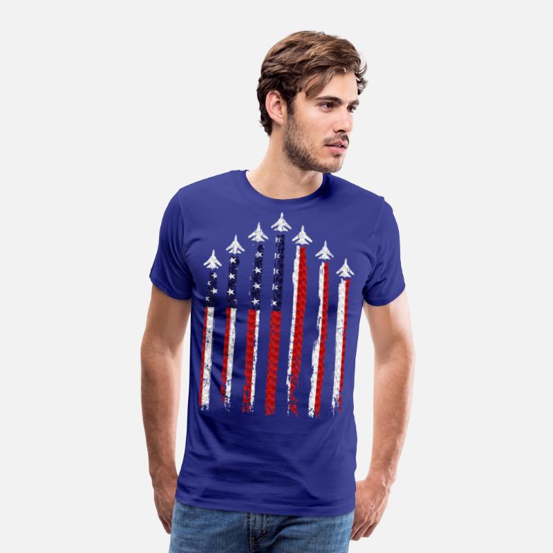 Fighter Jet Airplane USA Flag 4th Of July