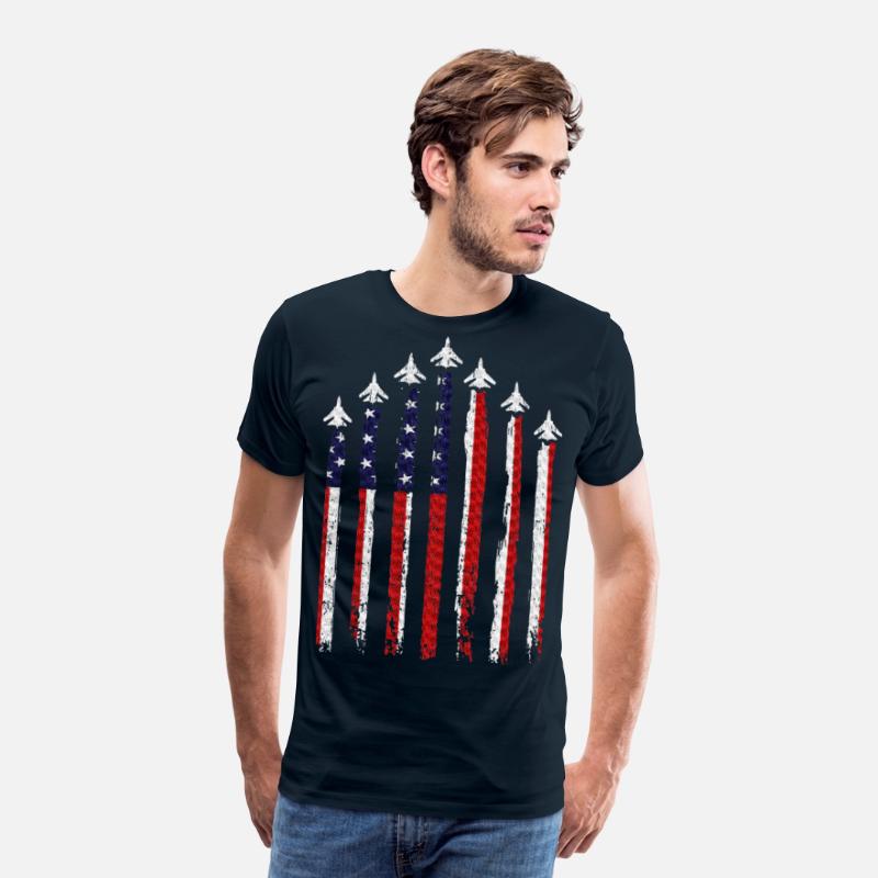 Fighter Jet Airplane USA Flag 4th Of July