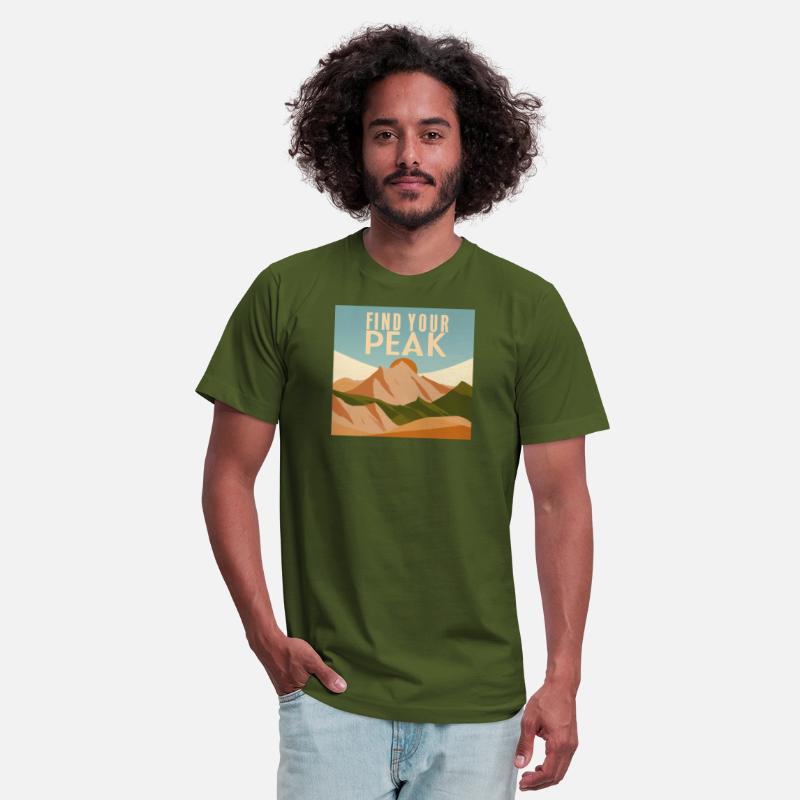 Find Your Peak Inspirational Mountain Design